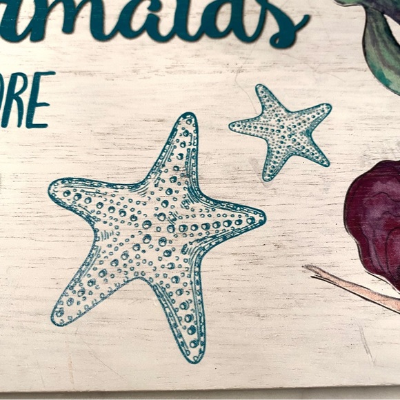 Mermaids Have More Fun Sign Beach Home Decor Wall Art - Picture 4 of 8